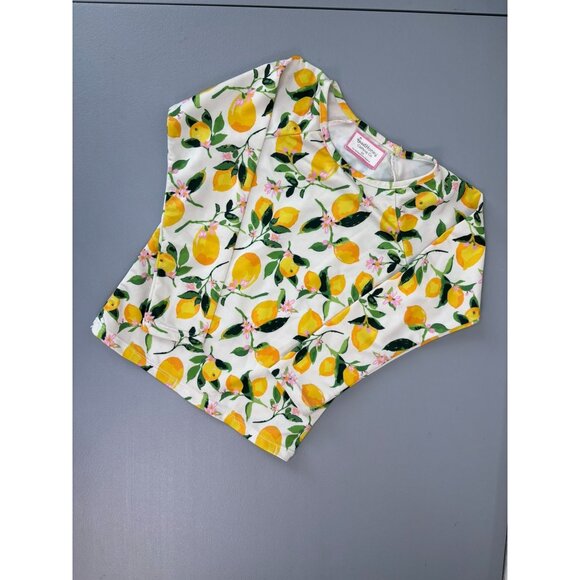 Sweet Honey 5Y girls lemon print long sleeve swim rash‎ guard top - Picture 1 of 4